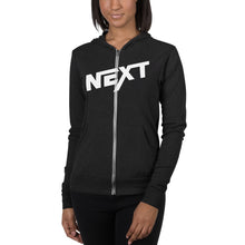 ADULT Unisex zip hoodie, White Next