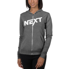 ADULT Unisex zip hoodie, White Next